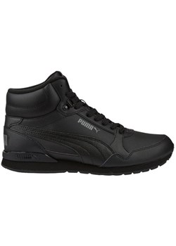 Buty Puma St Runner v3 Mid 387638 01 czarne ze sklepu ButyModne.pl w kategorii Buty zimowe męskie - zdjęcie 175302995