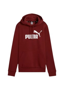 PUMA Bluza damska Ess Logo Hoodie bordowa ze sklepu taniesportowe.pl w kategorii Bluzy damskie - zdjęcie 175304668