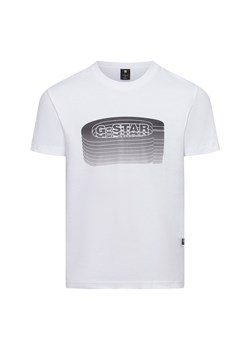 G-Star RAW Koszulka męska Mężczyźni Bawełna biały nadruk ze sklepu vangraaf w kategorii T-shirty męskie - zdjęcie 175304819