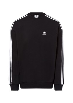 adidas Originals Bluza męska Mężczyźni Materiał dresowy czarny w paski ze sklepu vangraaf w kategorii Bluzy damskie - zdjęcie 175311675