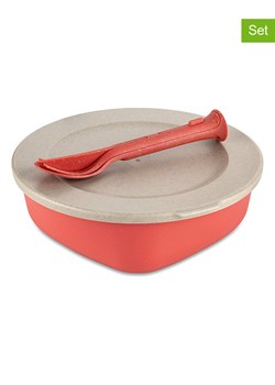 koziol 2-częściowy zestaw w kolorze beżowo-czerwonym - 1,3 l ze sklepu Limango Polska w kategorii Pojemniki kuchenne - zdjęcie 175312775