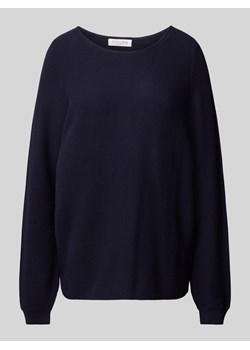 Sweter z dzianiny z okrągłym dekoltem ze sklepu Peek&Cloppenburg  w kategorii Swetry damskie - zdjęcie 175313356