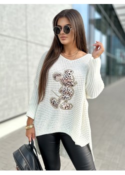 sweter lemouse ecru one size ze sklepu UBRA w kategorii Swetry damskie - zdjęcie 175317168