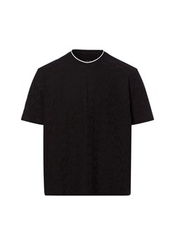 Armani Exchange Koszulka męska Mężczyźni Bawełna czarny wypukły wzór tkaniny ze sklepu vangraaf w kategorii T-shirty męskie - zdjęcie 175318676