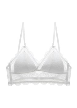 Biustonosz bralette z obniżonym tyłem - Biały / S ze sklepu Valetta.pl w kategorii Biustonosze - zdjęcie 175319097