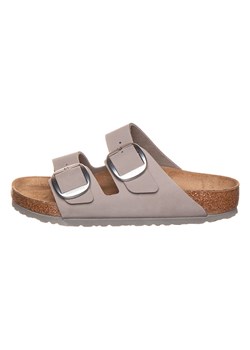 Birkenstock Skórzane klapki &quot;Arizona Big Buckle&quot; w kolorze szarym ze sklepu Limango Polska w kategorii Klapki damskie - zdjęcie 175328328