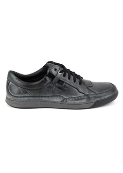 Buty męskie skórzane Casual 932K  szare ze sklepu butyolivier w kategorii Półbuty męskie - zdjęcie 175332058