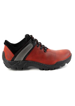 Skórzane buty trekkingowe męskie 311GT czerwone ze sklepu butyolivier w kategorii Buty trekkingowe męskie - zdjęcie 175332235