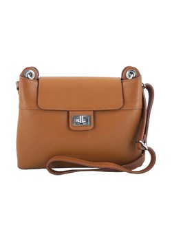 Torebka damska skórzana crossbody - Brązowa jasna ze sklepu butyolivier w kategorii Listonoszki - zdjęcie 175333499