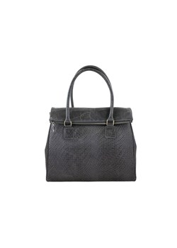 Elegancka torebka do pracy - Szara ciemna ze sklepu butyolivier w kategorii Torby Shopper bag - zdjęcie 175334646