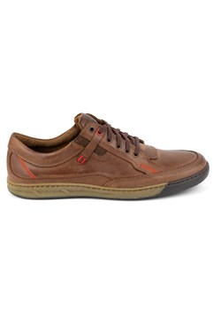 Buty męskie skórzane Casual 932K brązowe ze sklepu butyolivier w kategorii Półbuty męskie - zdjęcie 175335448