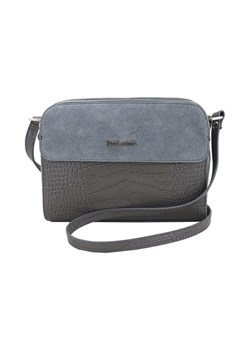 Stylowa torebka crossbody trzykomorowa - Szara ciemna ze sklepu butyolivier w kategorii Listonoszki - zdjęcie 175335715