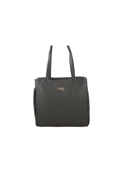 Torba skórzana A4 na ramię - Szara ciemna ze sklepu butyolivier w kategorii Torby Shopper bag - zdjęcie 175336825