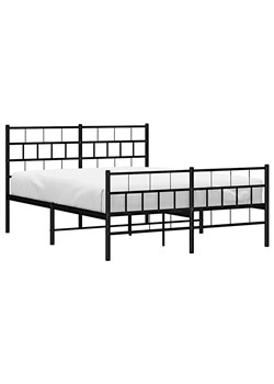 Czarna Metalowa Rama Łóżka 140X200 R7-G37 ze sklepu Edinos.pl w kategorii Łóżka i materace - zdjęcie 175339585