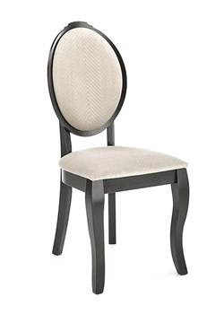 Beżowe stylowe krzesło drewniane - Kitro ze sklepu Edinos.pl w kategorii Krzesła - zdjęcie 175339769