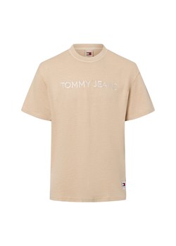 Tommy Jeans Koszulka męska Mężczyźni Bawełna wielbłądzi jednolity ze sklepu vangraaf w kategorii T-shirty męskie - zdjęcie 175343578