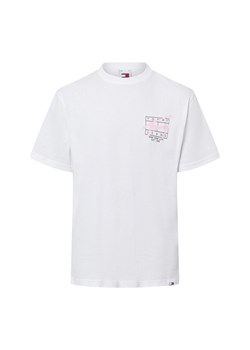 Tommy Jeans Koszulka męska Mężczyźni Bawełna biały nadruk ze sklepu vangraaf w kategorii T-shirty męskie - zdjęcie 175350016