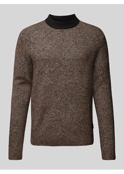 Sweter z dzianiny z detalem z logo model ‘COSPACE’ ze sklepu Peek&Cloppenburg  w kategorii Swetry męskie - zdjęcie 175351999