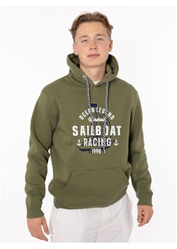 Zwillingsherz Bluza &quot;Sailboat Racing&quot; w kolorze khaki ze sklepu Limango Polska w kategorii Bluzy męskie - zdjęcie 175352068