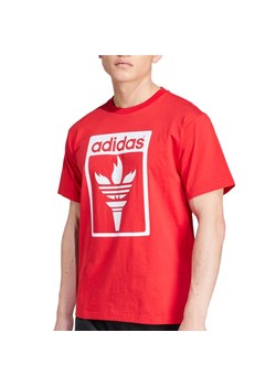 Koszulka adidas Originals Trefoil Torch JJ1219 - czerwona ze sklepu streetstyle24.pl w kategorii T-shirty męskie - zdjęcie 175352817