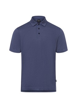 BOSS Męska koszulka polo Mężczyźni Lyocell indygo jednolity ze sklepu vangraaf w kategorii T-shirty męskie - zdjęcie 175354189