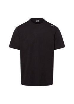 EA7 Emporio Armani Koszulka męska Mężczyźni Bawełna czarny jednolity ze sklepu vangraaf w kategorii T-shirty męskie - zdjęcie 175354198