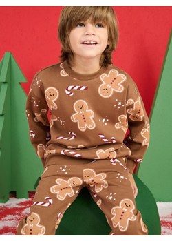 Sinsay - Bluza z nadrukiem świątecznym - brązowy ze sklepu Sinsay w kategorii Bluzy chłopięce - zdjęcie 175355539