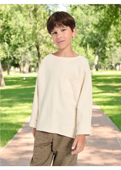 Sinsay - Koszulka z długimi rękawami - beżowy ze sklepu Sinsay w kategorii T-shirty chłopięce - zdjęcie 175355545