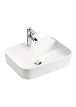 Ceramiczna biała umywalka nablatowa K7-M89 - id: 10286 - marki Elior - 175357076 Ceramiczna biała umywalka nablatowa K7-M89 ze sklepu Edinos.pl w kategorii Łazienka - zdjęcie 175357076