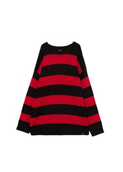 Cropp - Czerwony sweter w paski - czerwony ze sklepu Cropp w kategorii Swetry męskie - zdjęcie 175361968