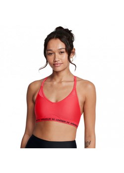 Biustonosz treningowy Under Armour UA Crossback Low Bra - czerwony ze sklepu Sportstylestory.com w kategorii Biustonosze - zdjęcie 175370447