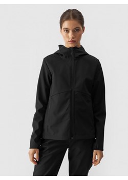 Damska kurtka softshell membrana 5000 4F 4FWAW24TSOFF285 - czarna ze sklepu Sportstylestory.com w kategorii Kurtki damskie - zdjęcie 175370639