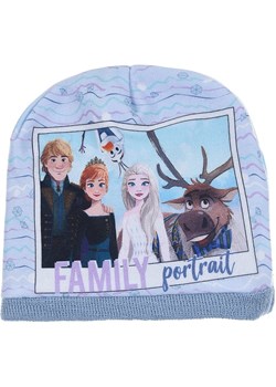 Disney Frozen Dwustronna czapka beanie &quot;Kraina Lodu&quot; w kolorze błękitnym ze sklepu Limango Polska w kategorii Czapki dziecięce - zdjęcie 175376587