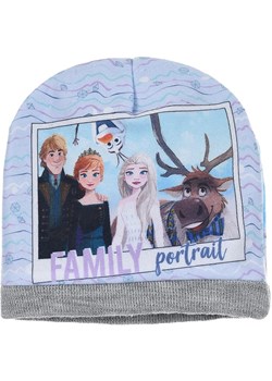 Disney Frozen Dwustronna czapka beanie &quot;Kraina Lodu&quot; w kolorze błękitnym ze sklepu Limango Polska w kategorii Czapki dziecięce - zdjęcie 175376589