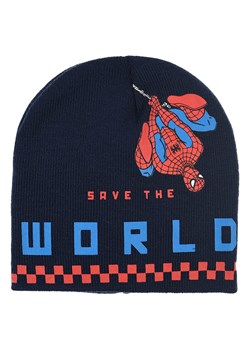 Spiderman Czapka beanie &quot;Spider-man&quot; w kolorze granatowym ze sklepu Limango Polska w kategorii Czapki dziecięce - zdjęcie 175376757