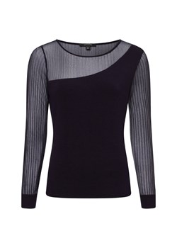 comma Sweter damski Kobiety drobna dzianina granatowy jednolity ze sklepu vangraaf w kategorii Bluzki damskie - zdjęcie 175381398