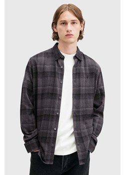 AllSaints koszula bawełniana SONIK LS SHIRT męska kolor szary relaxed z kołnierzykiem klasycznym M037SB ze sklepu ANSWEAR.com w kategorii Koszule męskie - zdjęcie 175386108