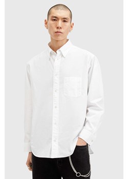 AllSaints koszula bawełniana SUTTA LS SHIRT męska kolor biały relaxed z kołnierzykiem klasycznym M097SB ze sklepu ANSWEAR.com w kategorii Koszule męskie - zdjęcie 175386126