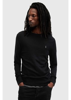 AllSaints sweter wełniany MODE kolor czarny  M002KZ ze sklepu ANSWEAR.com w kategorii Swetry męskie - zdjęcie 175387535