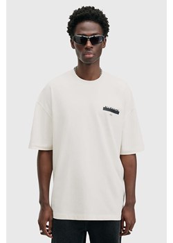 AllSaints t-shirt bawełniany REDACT SS CREW męski kolor biały z nadrukiem M002PC ze sklepu ANSWEAR.com w kategorii T-shirty męskie - zdjęcie 175387896