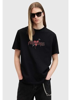 AllSaints t-shirt bawełniany BEREFT SS CREW kolor czarny z nadrukiem M030PB ze sklepu ANSWEAR.com w kategorii T-shirty męskie - zdjęcie 175387937