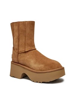 UGG Skórzane śniegowce Classic New Heights | z dodatkiem wełny ze sklepu Gomez Fashion Store w kategorii Śniegowce damskie - zdjęcie 175391308