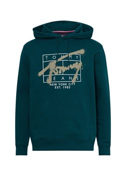 Tommy Jeans Męski sweter z kapturem Mężczyźni Bawełna jodłowy nadruk ze sklepu vangraaf w kategorii Bluzy męskie - zdjęcie 175392276