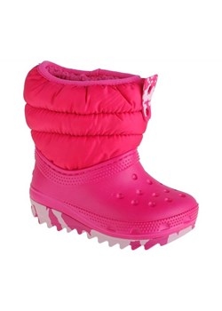 Buty Crocs Classic Neo Puff Boot Toddler  207683-6X0 różowe ze sklepu ButyModne.pl w kategorii Kalosze dziecięce - zdjęcie 175394959