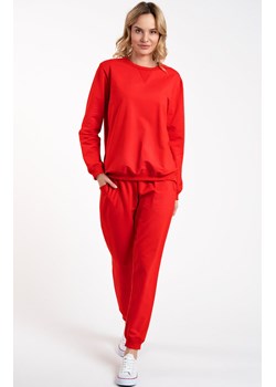 Komplet dresowy czerwony z długim rękawem i długimi spodniami Panama, Kolor czerwony, Rozmiar S, Italian Fashion ze sklepu Primodo w kategorii Komplety i garnitury damskie - zdjęcie 175396156