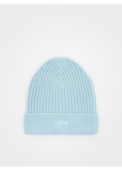 Reserved - Dzianinowa czapka z wiskozą - jasnoniebieski ze sklepu Reserved w kategorii Czapki dziecięce - zdjęcie 175398176