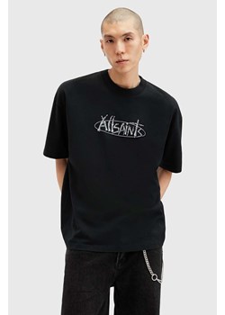 AllSaints t-shirt bawełniany STERNUM SS CREW kolor czarny z nadrukiem M040PB ze sklepu ANSWEAR.com w kategorii T-shirty męskie - zdjęcie 175402178