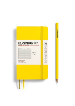 LEUCHTTURM1917 Notatnik w kolorze żółtym w linie - A6 ze sklepu Limango Polska w kategorii Akcesoria biurowe - zdjęcie 175403806