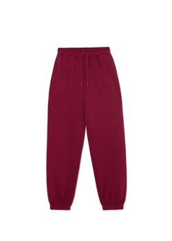 Cropp - Bordowe dresowe joggery - kasztanowy ze sklepu Cropp w kategorii Spodnie damskie - zdjęcie 175406477