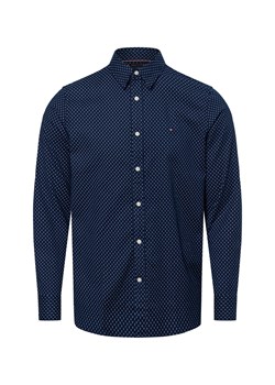 Tommy Hilfiger Męska koszula casual Mężczyźni Slim Fit Bawełna granatowy wzorzysty ze sklepu vangraaf w kategorii Koszule męskie - zdjęcie 175407027